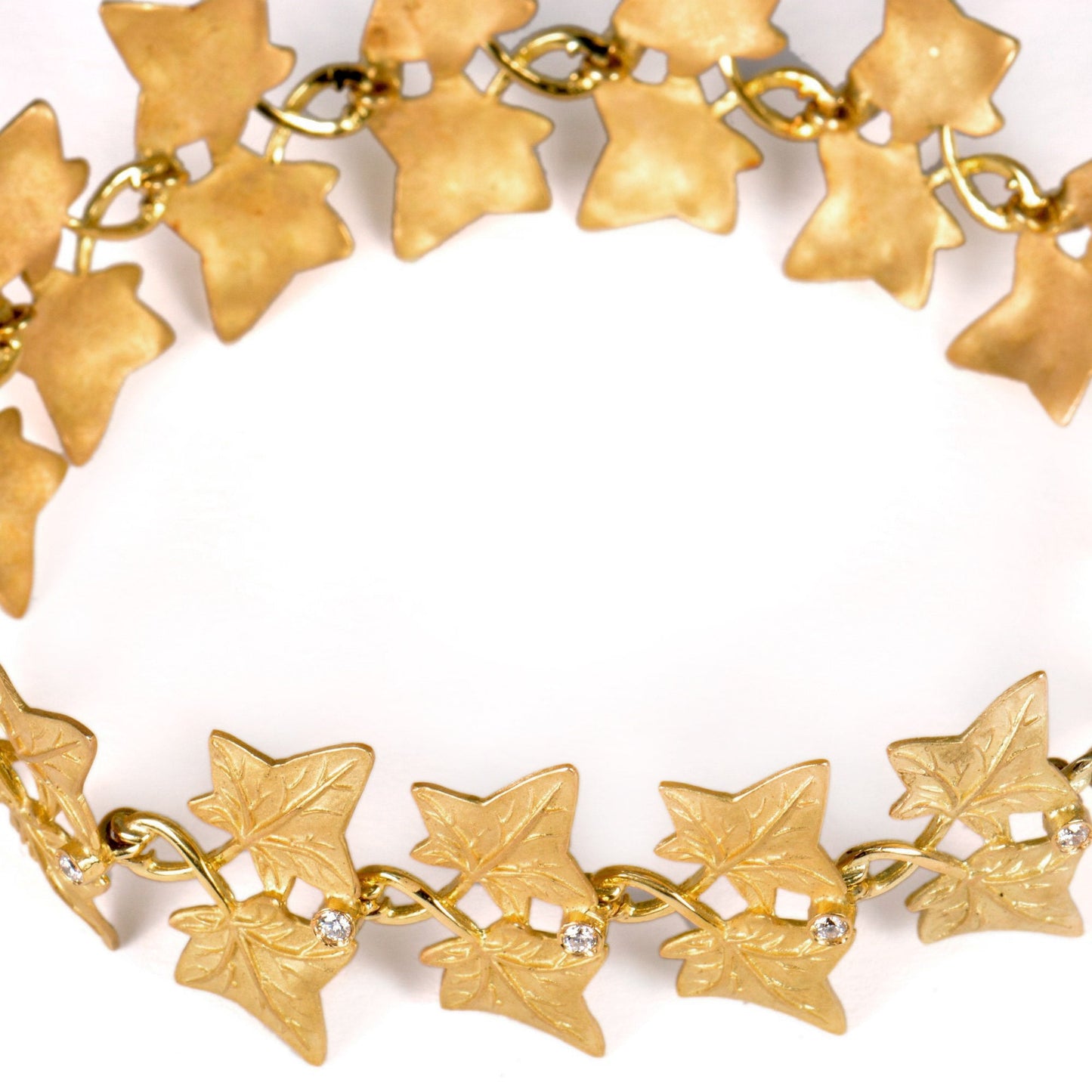 Bracciale con Foglie di Edera - Oro 18 k