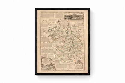 Cambridgeshire Map dated 1750