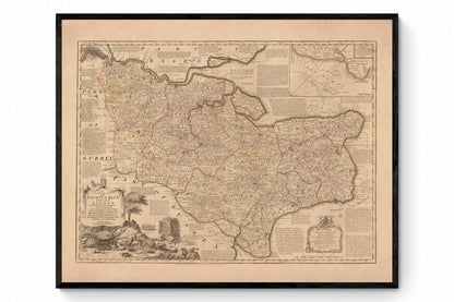 Kent Map dated 1740
