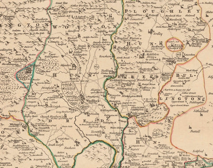 Oxfordshire Map dated 1750