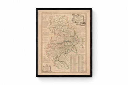 Bedfordshire Map dated 1749